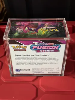 Pokemon Fusion Strike 36 Factory Sealed Packs In Booster Box Plus Acrylic Case - Image 2