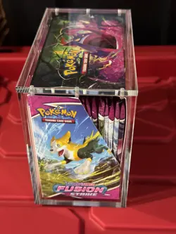 Pokemon Fusion Strike 36 Factory Sealed Packs In Booster Box Plus Acrylic Case - Image 3