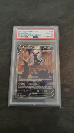 NOCTALI V ALTERNATIVE PSA 10 - EVOLUTION CELESTE 189/203 Carte Pokemon FR - Image 1