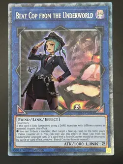YUGIOH BEAT COP FROM THE UNDERWORLD COLLECTOR RARE 1ST NM GEIM-EN048 - Image 1