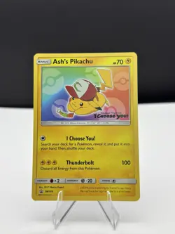 Ash's Pikachu TCG SM108 2017 Promo Card Pokemon 'I Choose You' Quantity - Image 1