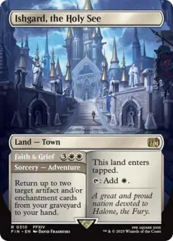 Ishgard, the Holy See (Borderless) -Foil Near Mint MTG - Image 1