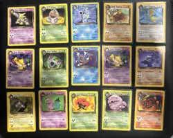 1 Short From Complete Team Rocket Non Holo Set LP-NM 64 Cards WOTC Pokemon - Image 1