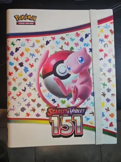 2023 151 Pokemon Scarlet and Violet Trading Card Binder Only NO Cards & POSTER - Image 1