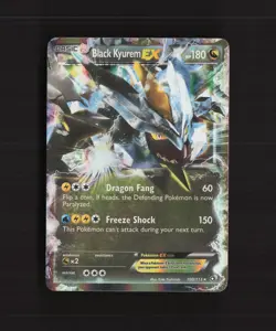 Black Kyurem EX 100/113 Legendary Treasures Ultra Rare Holo Pokemon Card LP - Image 1