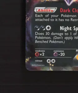 Darkrai EX 88/113 Legendary Treasures Ultra Rare Holo Pokemon Card MP - Image 5