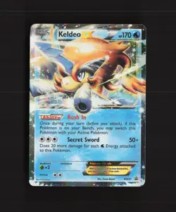 Keldeo EX BW61 Black & White Black Star Promo Holo Pokemon Card LP - Image 1