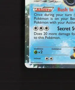 Keldeo EX BW61 Black & White Black Star Promo Holo Pokemon Card LP - Image 5