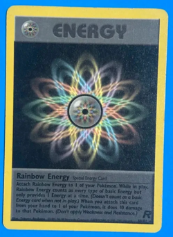 Rainbow Energy 80/82 - Non Holo Rare Team Rocket - WOTC Pokemon Card LP/MP - Image 1