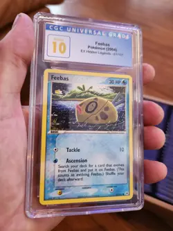 (POP 3) CGC 10 PRISTINE Feebas 61/101 Ex Hidden Legends Pokemon Card 2004 - Image 1