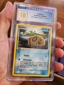 (POP 3) CGC 10 PRISTINE Feebas 61/101 Ex Hidden Legends Pokemon Card 2004 - Image 2