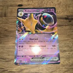 Alakazam ex 065/165 Pokemon 151 Holo Double Rare Trading Card - Image 1