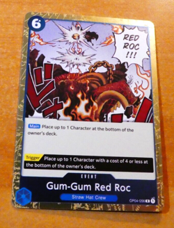 ONE PIECE KINGDOMS OF INTRIGUE ENGLISH CARD GAME HOLO CARTE OP04-056 R EN MINT - Image 1
