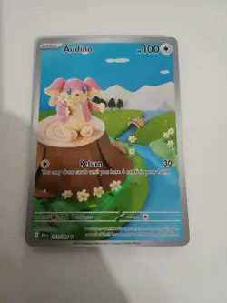Pokemon Audino Illustration Rare Card 151/086 S&V Black Bolt Mint Condition - Image 1