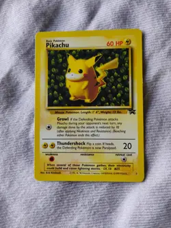 Pikachu Black Star Promo 1 League Exclusive WoTC 1999 Pokemon Card - Image 1