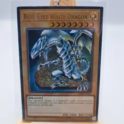 Yugioh TCG Single Card Blue Eyes White Dragon Ultra Rare 001 - Image 1