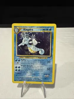Pokemon TCG Kingdra Neo Genesis 8/111 Rare Holo Unlimited Card 135 English LP - Image 1