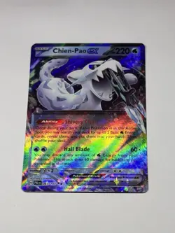 Pokemon Card TCG Paldea Evolved Chien-Pao EX Ultra Rare Card 061/193 NM/M - Image 1