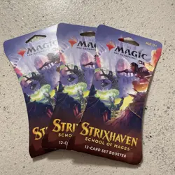 Magic The Gathering Strixhaven School of Mages 3-12 Card Set Boosters - Image 1