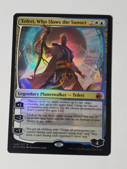 MTG Teferi, Who Slows the Sunset Innistrad: Midnight Hunt 245/277 Regular Mythic - Image 1