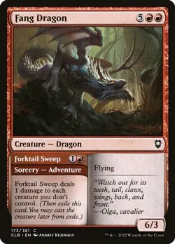 NM Foil Fang Dragon, MTG, Baldur's Gate, Magic, 173 - Image 1