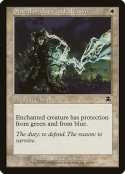 Shield of Duty and Reason 1x MtG Apocalypse APC PLAYED - Image 1