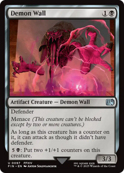 Demon Wall #97 | Near Mint FOIL | Final Fantasy FIN | Magic MTG - Image 1