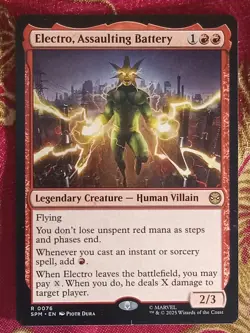 Electro, Assaulting Battery Marvel Spider-man Magic The Gathering MTG - Image 1