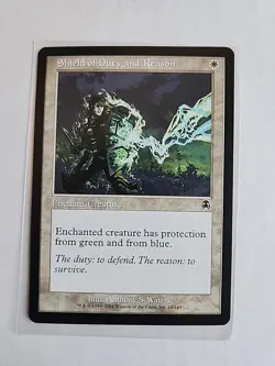 Shield of Duty and Reason - Apocalypse - MTG Magic - Common - White Enchant - Image 1