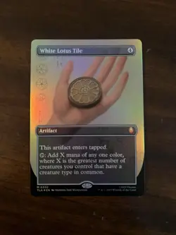 MTG - White Lotus Tile - Borderless Foil - Avatar MTG NM/M - Image 1