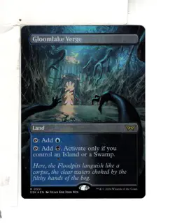 MTG SkeenAB Gloomlake Verge BORDERLESS FOIL from DSK. NM. - Image 1