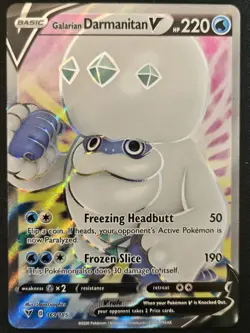 Galarian Darmanitan V 169/185 SWSH Vivid Voltage Full Art Ultra Rare Pokemon NM - Image 1