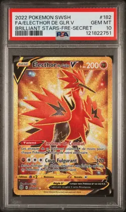 🇫🇷 ELECTHOR GOLD PSA 10 - STARS ETINCELANTES 182/172 EB FR Carte Pokemon 🇫🇷 - Image 1