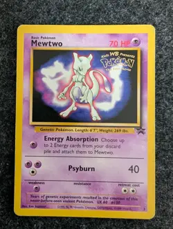 Mewtwo #3 The First Movie Black Star Promo LP Vintage WOTC - Pokemon TCG - Image 1