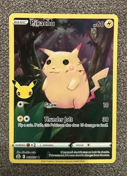 Pikachu 005/025 - 2021 Pokemon Celebrations Holo - Full Art *See Description* - Image 1