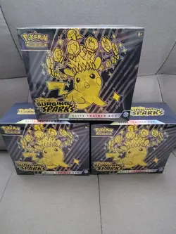 Pokemon Surging Sparks Factory Sealed ETB Lot of 3 - Image 1