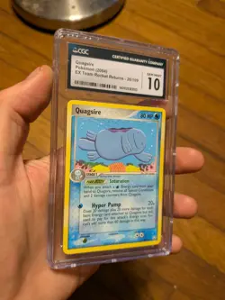 (POP 15) CGC 10 GEM MINT Quagsire 26/109 EX Team Rocket Returns Pokemon 2004 - Image 2