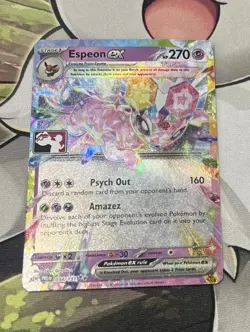 Play! Pokemon Prize Packs Series 7 Espeon ex 034/131 Holo Rare - Image 1