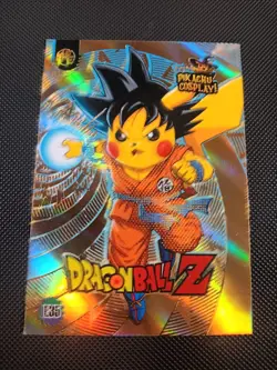 Dragon Ball Z (Pikachu) #E35 - Gold Holo Box Hit - Pikachu Cosplay - Pokemon - Image 1