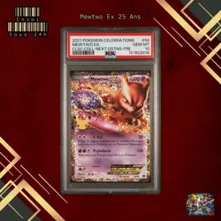 🇫🇷 MEWTWO EX PSA 10 - CELEBRATIONS ANS 54/99 FR EB Carte Pokemon 🇫🇷 - Image 1
