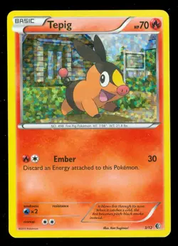 Pokemon TEPIG 3/12 - 2011 McDonald's HOLO PROMO - Lightly Played - Image 1