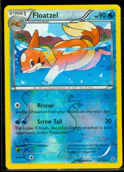 Pokemon FLOATZEL 29/106 - XY Flashfire RARE Rev Holo - MINT - Image 1