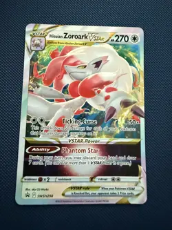 Hisuian Zoroark VSTAR SWSH298 Rare Pokemon TCG Black Star Promo NM - Image 1