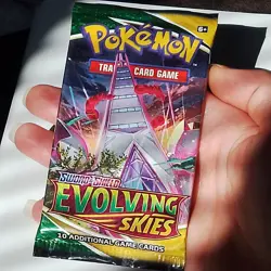 1st Print ? Duraludon Art Pokemon TCG Sword & Shield Evolving Skies Booster Pack - Image 1