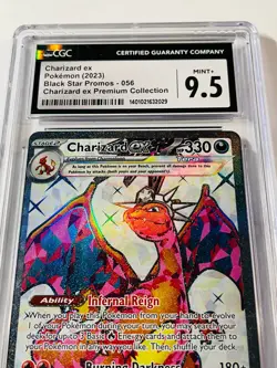 CGC 9.5 Charizard EX 056 SVP Black Star Promo Pokemon 2023 Premium Collection - Image 2
