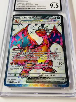CGC 9.5 Charizard EX 056 SVP Black Star Promo Pokemon 2023 Premium Collection - Image 3