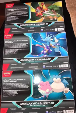 LOT ALL 3 Pokemon TCG Greninja Incineroar Snorlax Special Collection Bundle NEW - Image 2