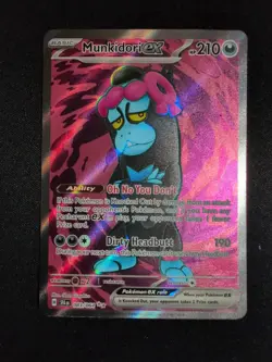Pokemon Scarlet & Violet - Shrouded Fable 083/064 Munkidori Ex Near Mint - Image 1