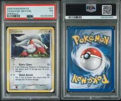 2005 Pokemon EX Emerald Swellow Reverse Foil #41 PSA 1 PR - Image 3