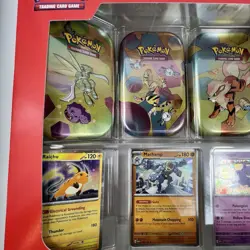Pokemon TCG 151 Mini Tins 4 Pack + 4 Promos NIB Sealed Sams Club Exclusive NEW - Image 2